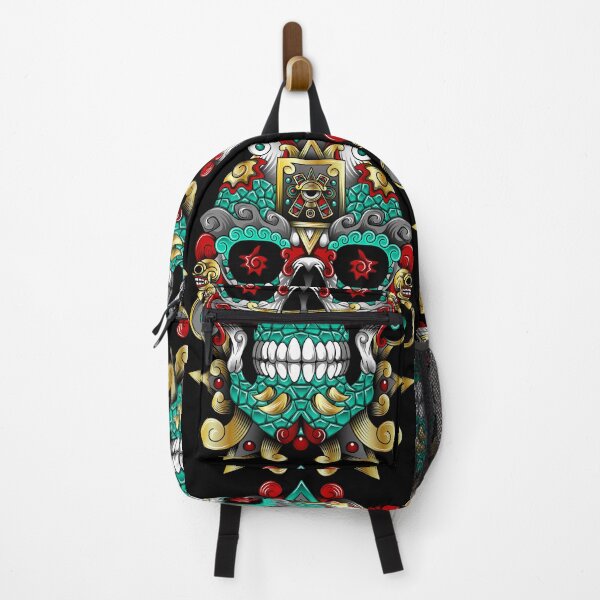 Item preview, skull mask aztec green jade designed and sold by cat poe.