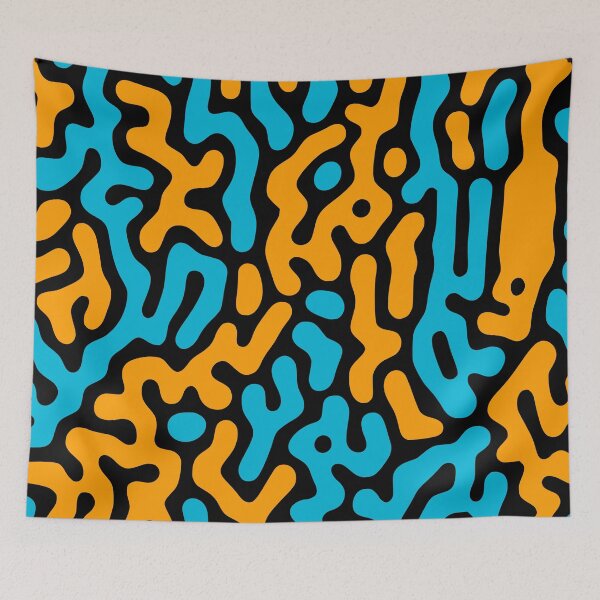 Item preview, Blue and Yellow Turing Pattern designed and sold by rp-art.