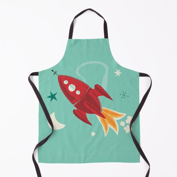 Item preview, Spaceship Rocket ship Space Rocket Mid Century stars designed and sold by Heather Rosas.