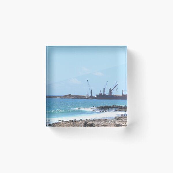 Item preview, A view of the sea port in Xamar Weyne, Mogadishu, Somalia. designed and sold by VintageSomalia.