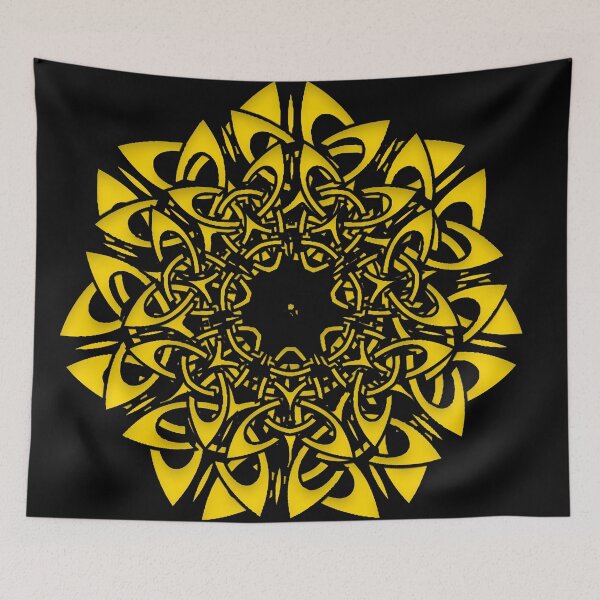 Item preview, Mandala Art with Yellow Circle Shape designed and sold by Sudrajat-Shop.