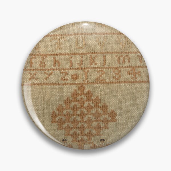 Item preview, Simple Brown Embroidery on Cream Background designed and sold by CatbellyDesigns.