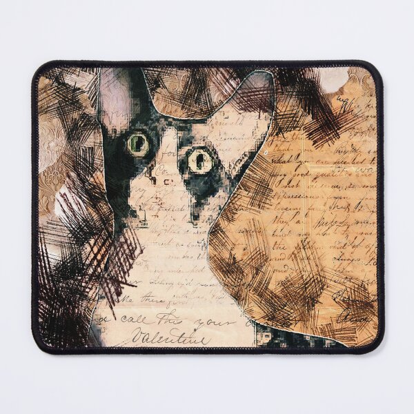 Item preview, Abstract color print German Rex cat designed and sold by artdragongift 15.
