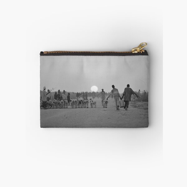Item preview, Two young boys carrying water walk down a road next to an IDP camp near the town of Jowhar - Somalia designed and sold by VintageSomalia.