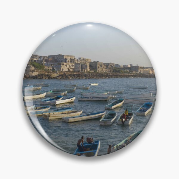 Item preview, Fisherman ready their boats to go out onto the open ocean in the old port of Mogadishu - Somalia designed and sold by VintageSomalia.