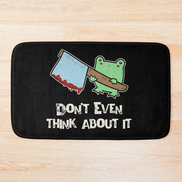 Item preview, Funny Angry Kawaii Frog With Ax - Don't Even Think About It designed and sold by GrimButterfly.