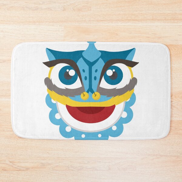 Item preview, Lion Dance Head Festival Happy Chinese New Year - White designed and sold by johnta17.