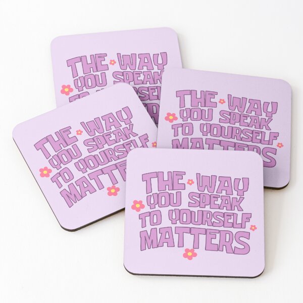 Item preview, The Way You Talk To Yourself Matters designed and sold by art-and-sticker.