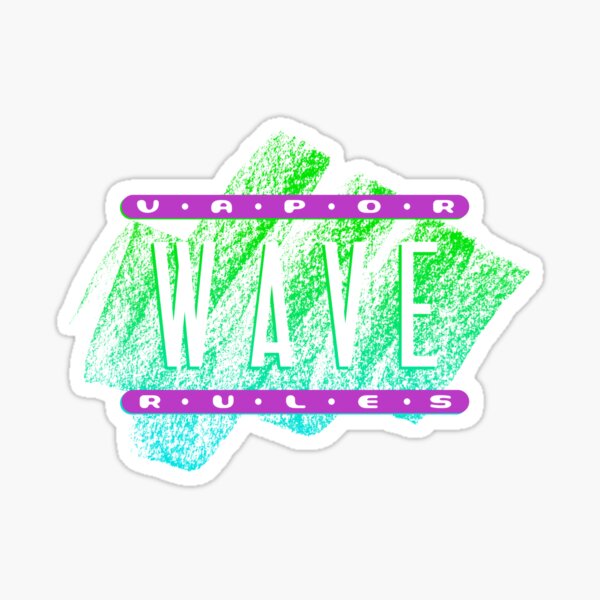 Vaporwave Rules Sticker