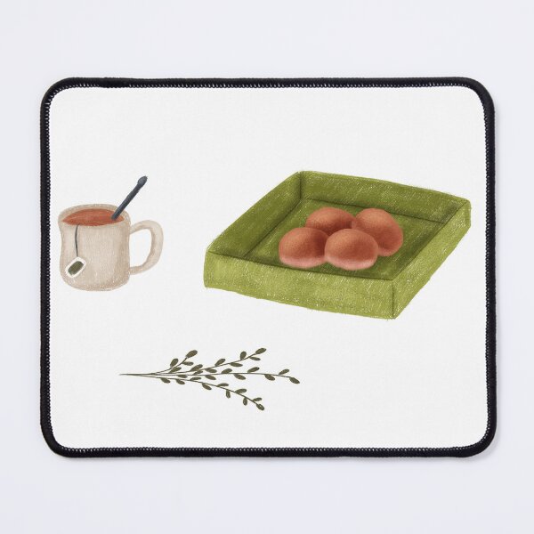 Item preview, Handdrawn tea and bread for breakfast designed and sold by tamongg14.