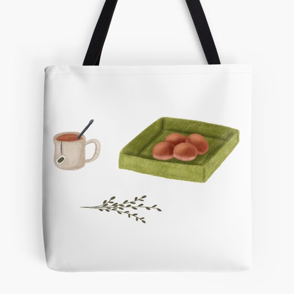 Item preview, Handdrawn tea and bread for breakfast designed and sold by tamongg14.