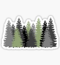 Pine Trees in a Forest Sticker