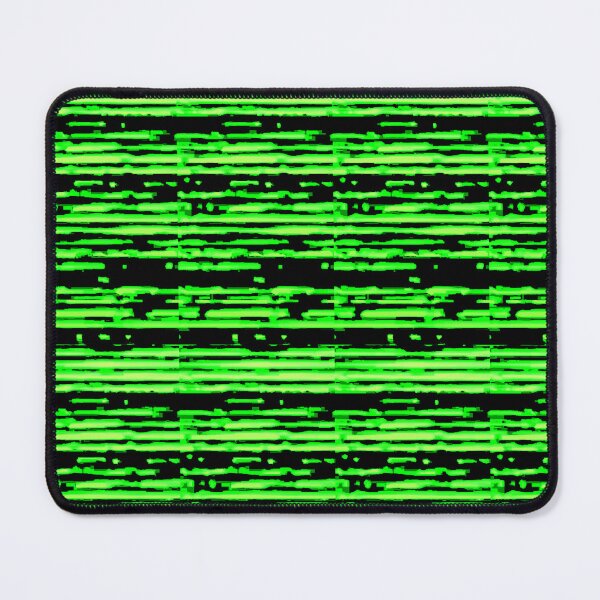 Item preview, DISEÑO DE RAYAS ESTÁTICAS DE PÍXELES EN VERDE LIMA Y NEGRO de SUZANNE ETC designed and sold by desiderium-etc.