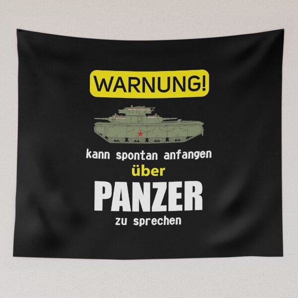 Item preview, In German: Warnung! Kann spontan anfangen über Panzer zu sprechen (T-35) designed and sold by FAawRay.