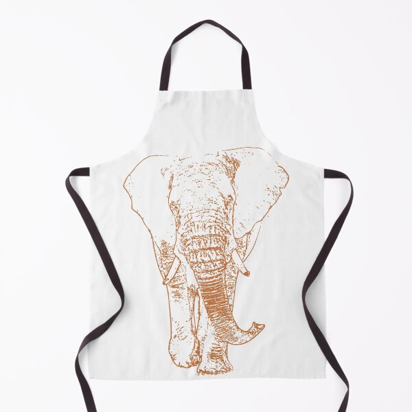 Item preview, Charging Wild African Elephant (Orange) designed and sold by OnigiriDoctor.