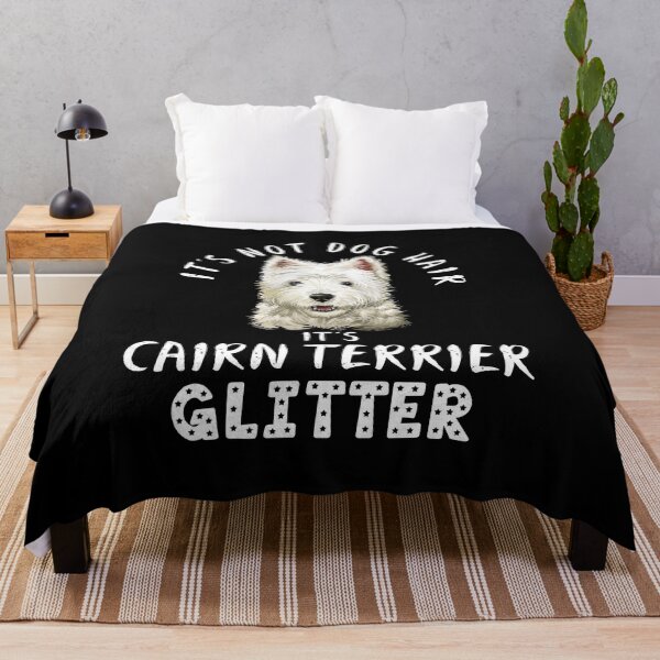 Item preview, It's not dog hair it's CAIRN TERRIER glitter funny dog quote designed and sold by theshirtinator.