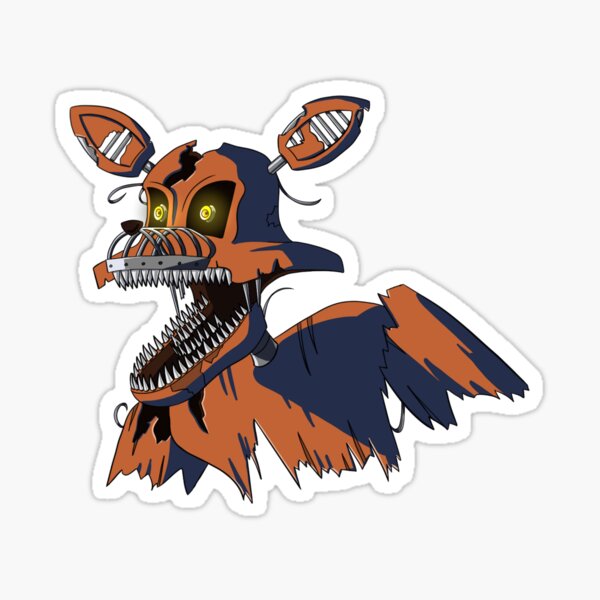 Five Nights at Freddy's Fnaf4 Nightmare Foxy - Fredbear - Sticker