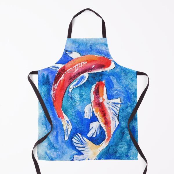 Item preview, Two Koi Fishes Watercolor Painting Print designed and sold by NatalyMak.
