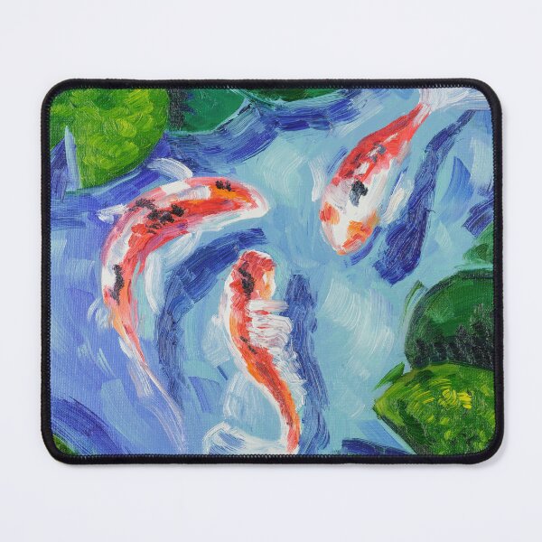 Item preview, Koi Fishes Oil Painting Print designed and sold by NatalyMak.