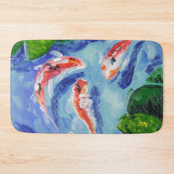 Item preview, Koi Fishes Oil Painting Print designed and sold by NatalyMak.