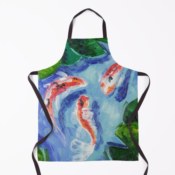 Item preview, Koi Fishes Oil Painting Print designed and sold by NatalyMak.