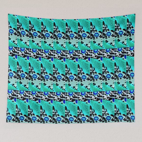 Item preview, Blue colored doted glass designed and sold by LittleCountess.