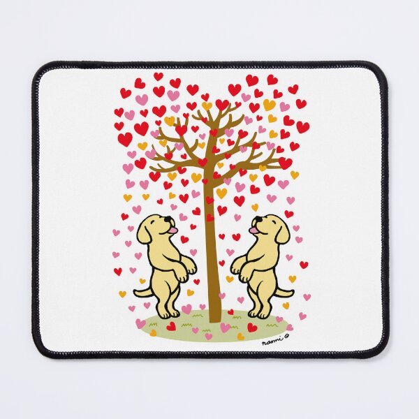 Item preview, Shower of Hearts and Yellow Labrador Duo designed and sold by HappyLabradors.