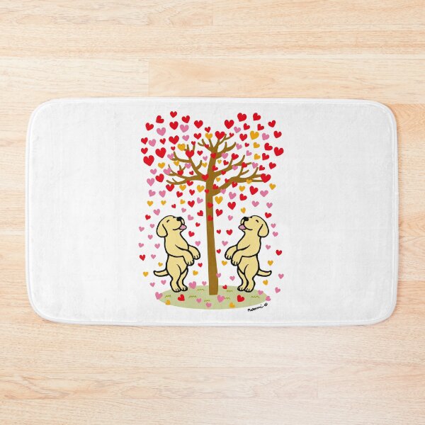 Item preview, Shower of Hearts and Yellow Labrador Duo designed and sold by HappyLabradors.