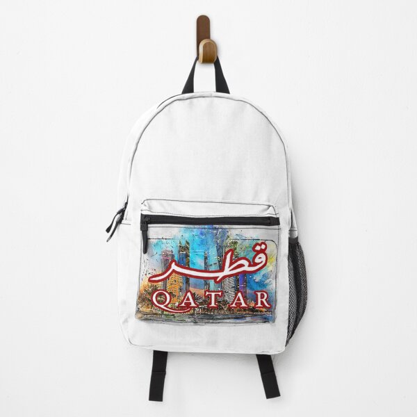 Item preview, Bilingual Qatar Skyline Arabic & English Word Art - قطر designed and sold by Amazing Arts Designs.