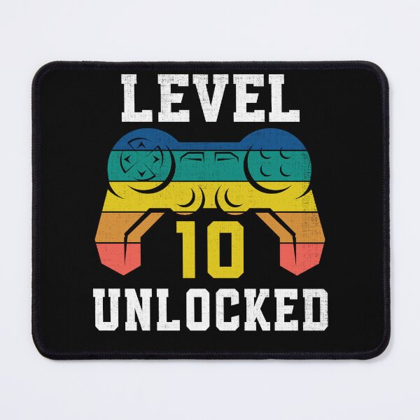Item preview, Level 10 Unlocked, 10th Gamer Birthday Distressed designed and sold by Fabvity.