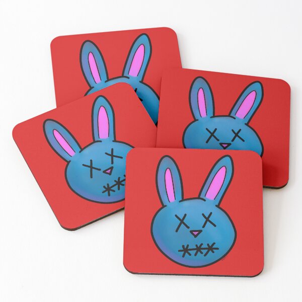 Item preview, Blue Cartoon Zombie Bunny designed and sold by QuiteNotRight.