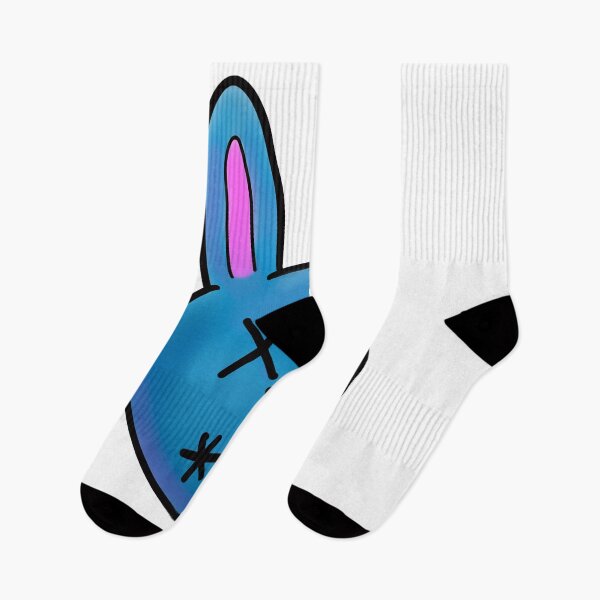 Item preview, Blue Cartoon Zombie Bunny designed and sold by QuiteNotRight.