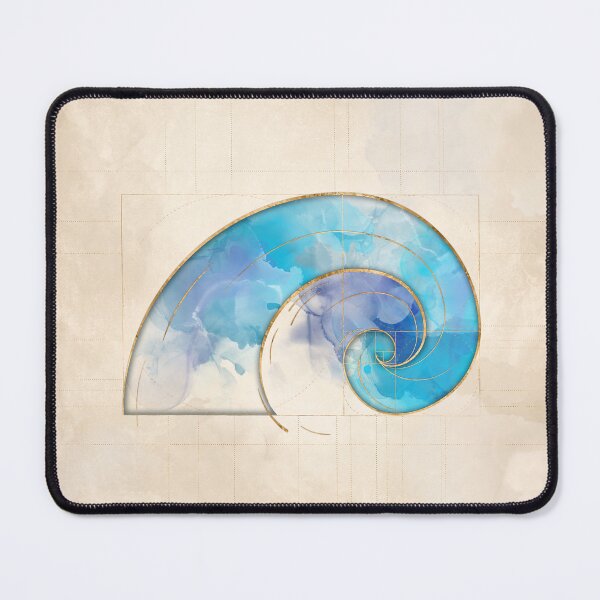 Item preview, Golden Spiral - Watercolor  designed and sold by k9printart.