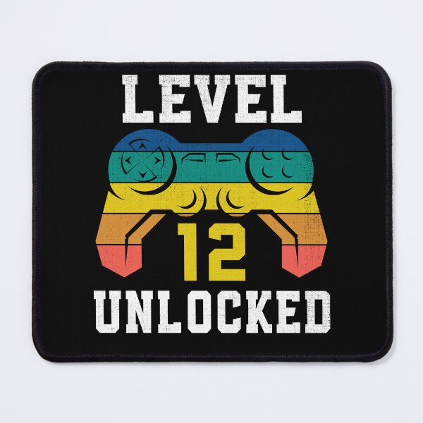 Item preview, Level 12 Unlocked, 12th Gamer Birthday Distressed designed and sold by Fabvity.