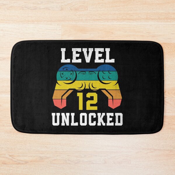 Item preview, Level 12 Unlocked, 12th Gamer Birthday Distressed designed and sold by Fabvity.