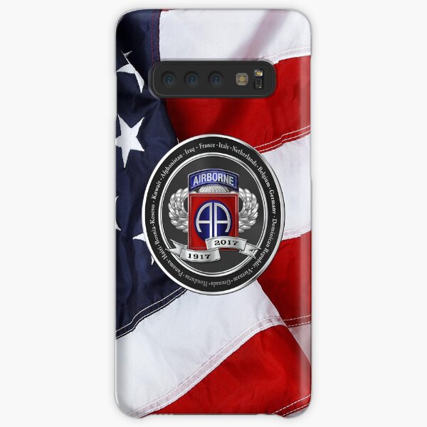 82nd Airborne Division 100th Anniversary Medallion over American Flag Samsung Galaxy Snap Case