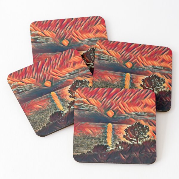 Item preview, Sunset In Maratea Italy Digitally Altered With AI To Get This Amazing Artwork. designed and sold by Bowbubble.