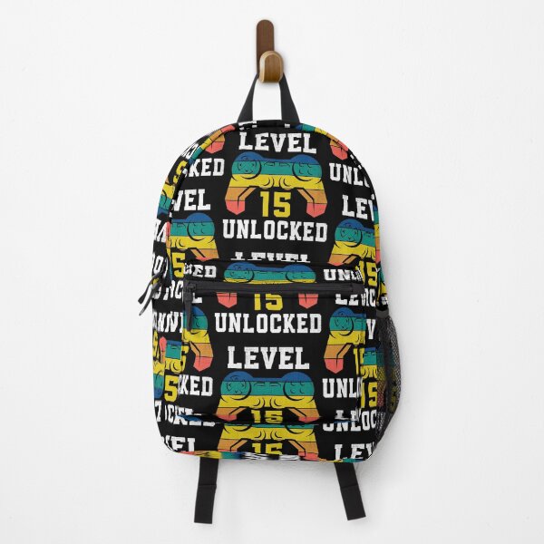 Item preview, Level 15 Unlocked, 15th Gamer Birthday Distressed designed and sold by Fabvity.