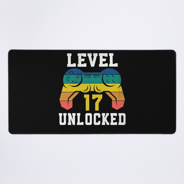 Item preview, Level 17 Unlocked, 17th Gamer Birthday Distressed designed and sold by Fabvity.