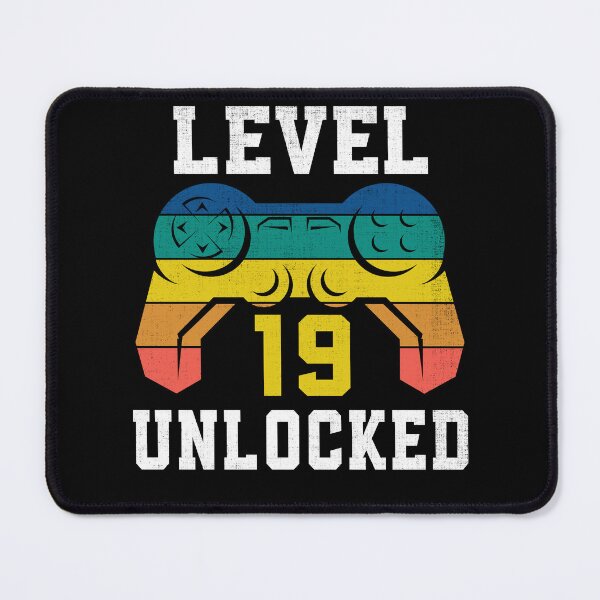 Item preview, Level 19 Unlocked, 19th Gamer Birthday Distressed designed and sold by Fabvity.