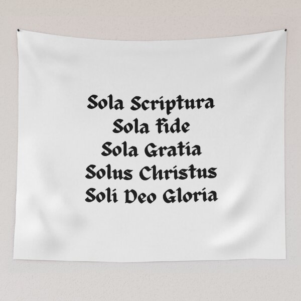Item preview, The Five Solas - Christianity designed and sold by ElementJourney.