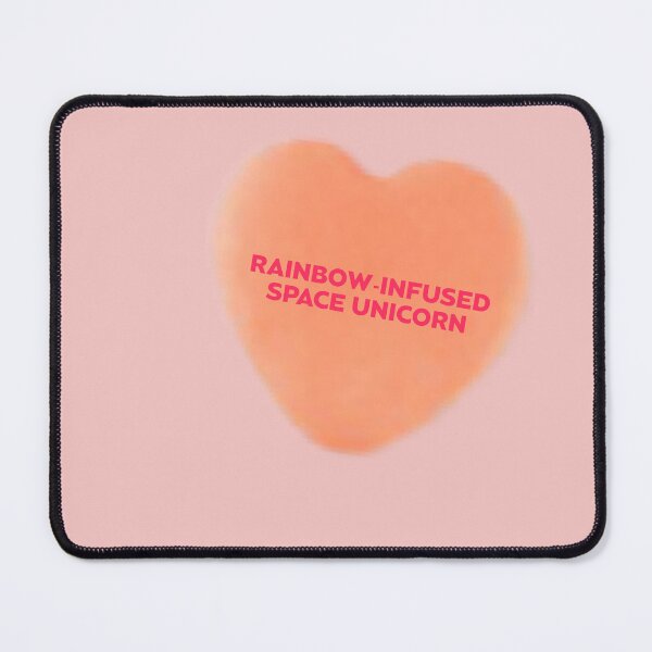 Item preview, Galentines candy heart rainbow infused space unicorn designed and sold by AshTreeCrtvCo.
