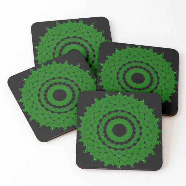 Item preview, Mandala Art with Circular Green Leaves designed and sold by Sudrajat-Shop.