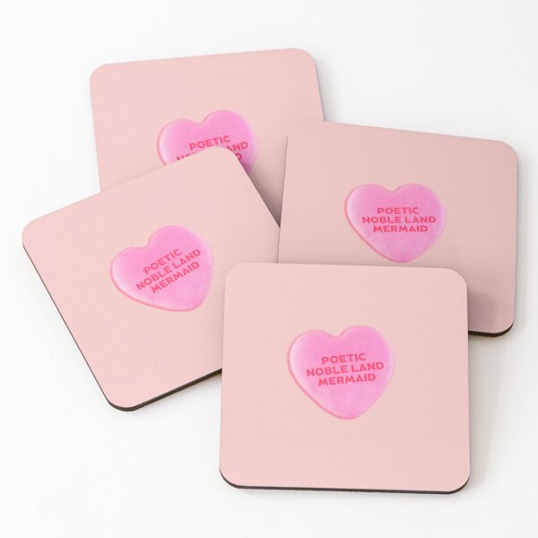 Item preview, Galentines candy heart Poetic Noble Land Mermaid designed and sold by AshTreeCrtvCo.