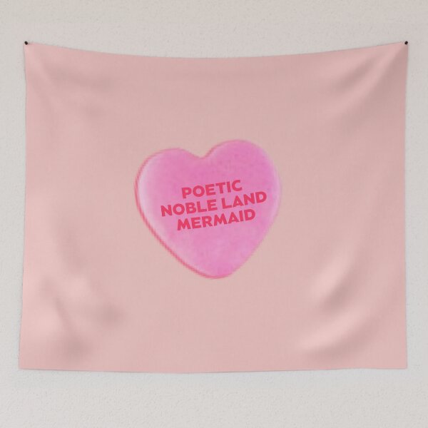 Item preview, Galentines candy heart Poetic Noble Land Mermaid designed and sold by AshTreeCrtvCo.
