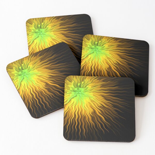 Item preview, Abstract yellow green Solar rays designed and sold by Tshirtstory.
