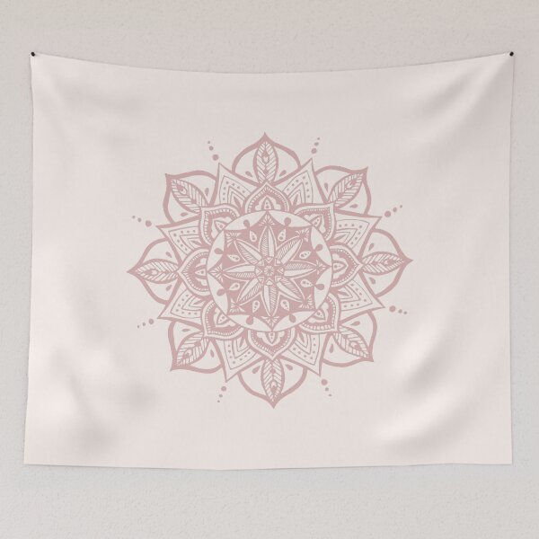 Item preview, Rose colored bohemian mandala  designed and sold by bohoDecor.