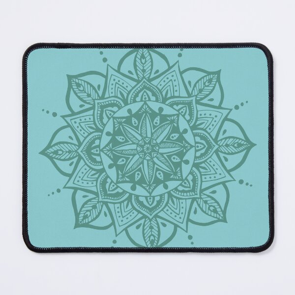 Item preview, Turqouise bohemian mandala designed and sold by bohoDecor.