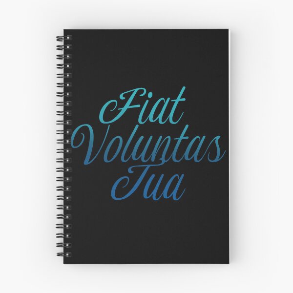 Item preview, Fiat Voluntas Tua (Latin: Thy Will Be Done) designed and sold by TheCatholicLady.