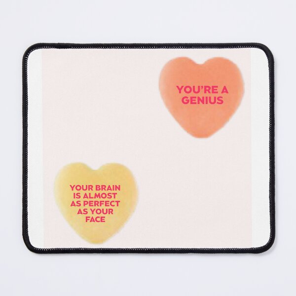 Item preview, Galentines Heart Genius Your Brain is almost as perfect as your face designed and sold by AshTreeCrtvCo.